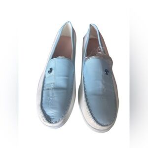 Men’s Blue and White Loafers